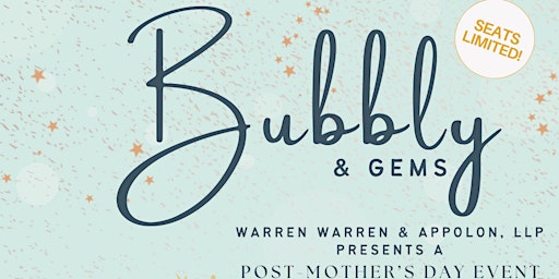Imagem principal do evento Bubbly & Gems: Post- Mother's Day Legacy Event