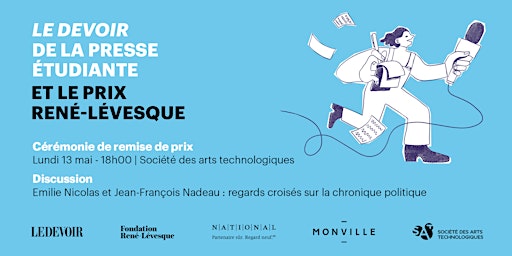 Hauptbild für Cérémonie de remise des Prix du Devoir de la presse étudiante