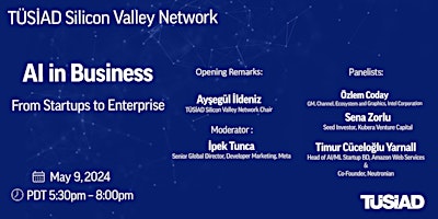 Primaire afbeelding van TÜSİAD Silicon Valley Network - AI in Business: From Startups to Enterprise