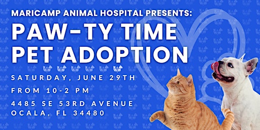 Imagem principal do evento Paw-ty Time Pet Adoption Event