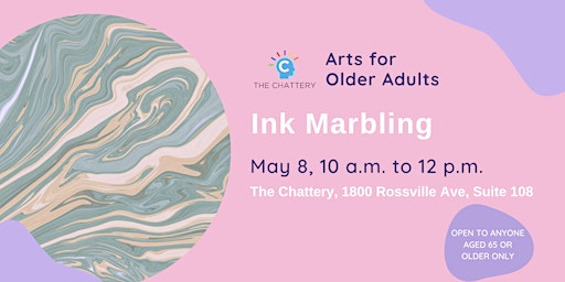 Imagem principal de Arts for Older Adults: Ink Marbling - IN-PERSON CLASS