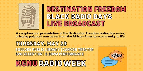 Destination Freedom: Black Radio Days Live Radio Play and Broadcast