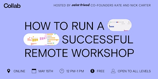 Hauptbild für How to  run a successful remote workshop