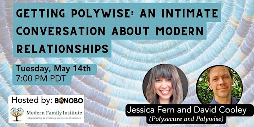Immagine principale di Getting Polywise: an Intimate Conversation about Modern Relationships with Jessica Fern and David Cooley (Polysecure & Polywise) 