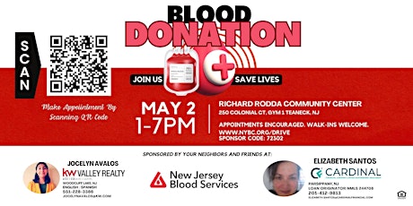 BLOOD DONATION IN TEANECK, NJ