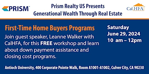 Image principale de First-Time Homebuyer Event with CalHFA