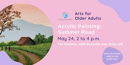 Primaire afbeelding van Arts for Older Adults: Summer Road - IN-PERSON CLASS