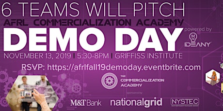 DEMO DAY: Fall 2019 AFRL Commercialization Academy primary image