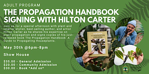 Immagine principale di The Propagation Handbook Signing with Hilton Carter 