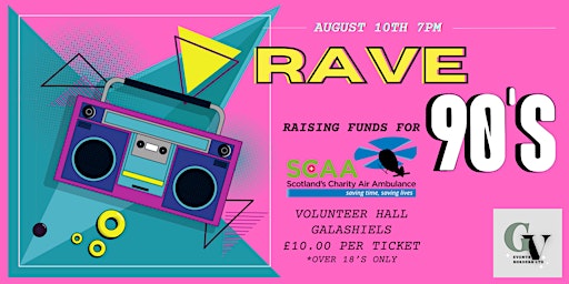 90’s RAVE - Scottish Air Ambulance fundraiser primary image