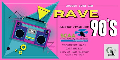 90’s RAVE - Scottish Air Ambulance fundraiser primary image