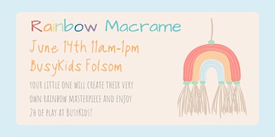 Rainbow Macrame Workshop  primärbild