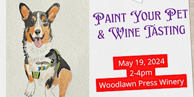 Imagem principal do evento Paint Your Pet & Wine Tasting