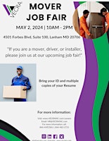 VECRA, INC. Mover Job Fair primary image