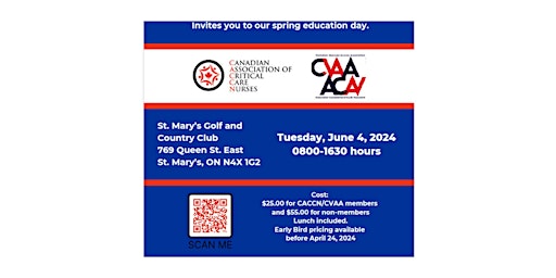 Image principale de CACCN/CVAA Spring Education Event