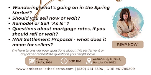SELLER'S SEMINAR | NAR SETTLEMENT PROPOSAL by Amber Donner primary image