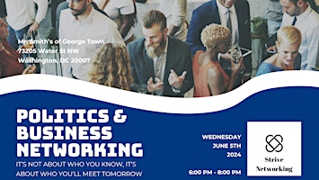 Politics and Business Networking | Elevating Your Potential - DC primary image