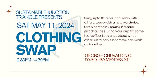 Imagem principal do evento Clothing Swap - Sustainable Junction Triangle
