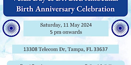 Vesak Day and Dr B. R. Ambedkar  Birth Anniversary Celebration Florida