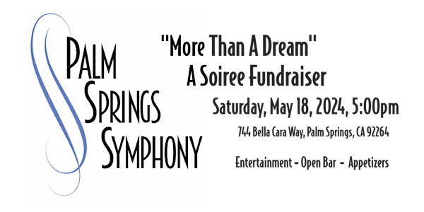 More Than A Dream – A Soiree Fundraiser