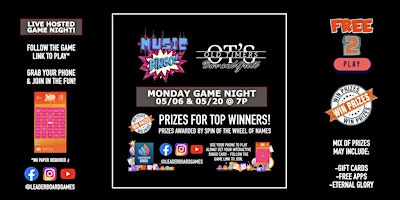 Music BINGO  | Old Timers Bar & Grill - Sedro-Woolley WA - MON 7p primary image