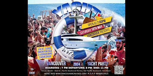 Imagem principal do evento Summer  Boat Bash - Boat Party May 18th