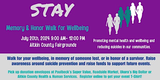 Image principale de STAY Memory & Honor Walk for Wellbeing