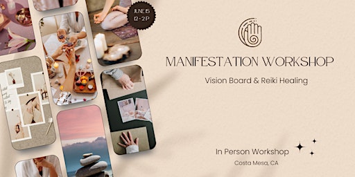 Primaire afbeelding van Manifestation Workshop ✨ Vision Board & Reiki Healing