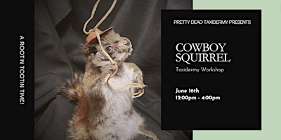Imagen principal de LIMITED EDITION: Cowboy Squirrel Taxidermy