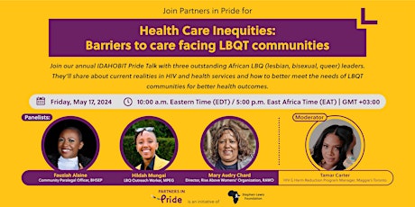 IDAHOBIT Pride Talks – Health Care Inequities
