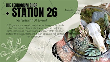 Terrarium 101 Class with The Terrorium Shop at Station 26 Brewing Co primary image