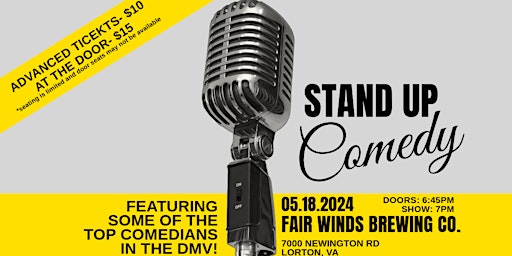 Primaire afbeelding van Live Comedy at Fair Winds Brewing Co.