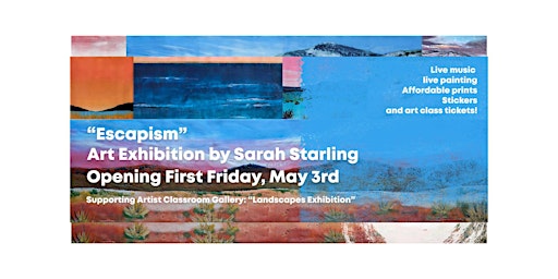 "Escapism" Art Show Opening Night First Friday Event  primärbild