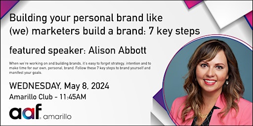 Imagem principal do evento Building your personal brand like (we) marketers build a brand.