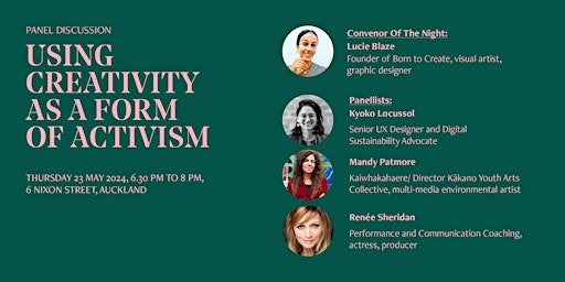 Image principale de Panel discussion - Using creativity as  a form of activism