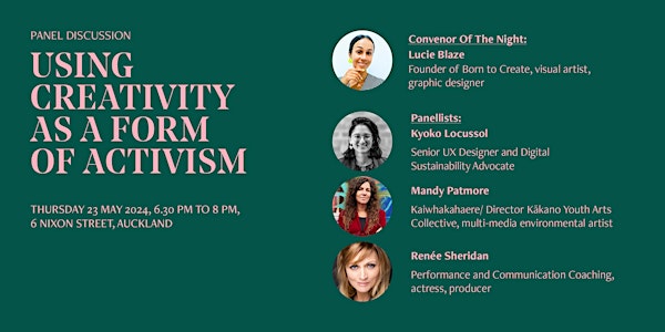 Panel discussion - Using creativity as  a form of activism