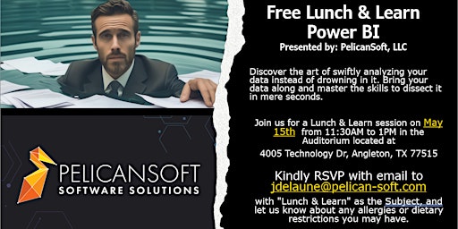 Lunch & Learn Power BI Presented by: PelicanSoft, LLC primary image