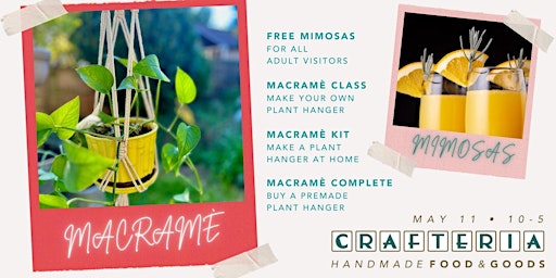 Primaire afbeelding van Macramé for Mama — with Free Mimosas
