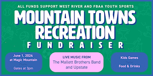 Hauptbild für Join the Mtn Towns Community to celebrate+support local area youth sports!