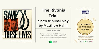 Imagen principal de The Rivonia Trial, a new tribunal play by Matthew Hahn