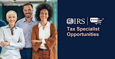 Imagem principal do evento IRS Recruitment Event for the Tax Specialist positions-Sacramento