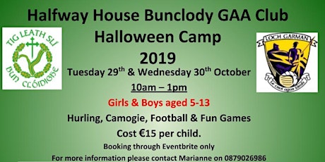 Halfway House Bunclody GAA Club Halloween Camp (Limited numbers) primary image