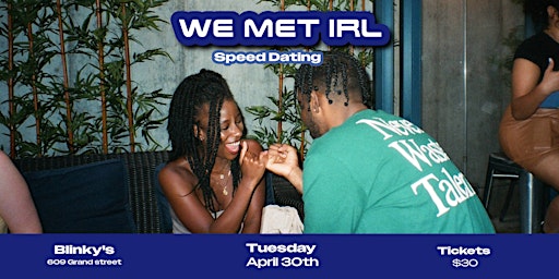Primaire afbeelding van We Met IRL Speed Dating