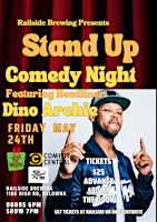 Primaire afbeelding van A Standup Comedy Night at Railside Brewing! Featuring Dino Archie