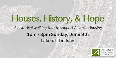 Primaire afbeelding van Houses, History, and Hope Walking Tour - A benefit for Alliance Housing