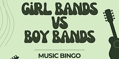 Girl Bands v.s. Boy Bands Music Bingo