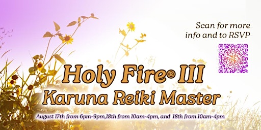 Holy Fire III Karuna Reiki Master Workhop primary image