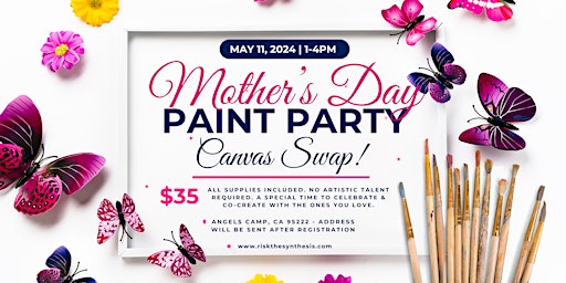 Imagen principal de Mother's Day Paint Party: Canvas Swap!