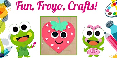 Free Kid's Strawberry Craft at sweetFrog Kent Island primary image