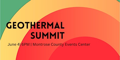 Imagem principal do evento Southwest Colorado Geothermal Summit